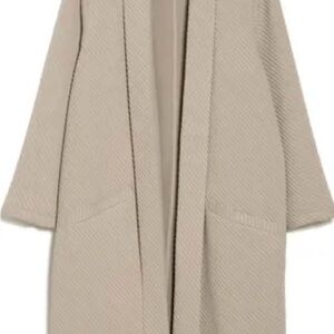 DR2 Women's Tan Long knit cardigan/Coat